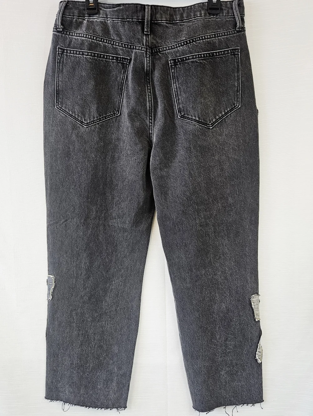 NWT Driftwood Royce Denim Patchwork Bow Straight Leg Jean - Picture 10 of 13